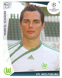 Marcel Schafer VfL Wolfsburg samolepka UEFA Champions League 2009/10 #126